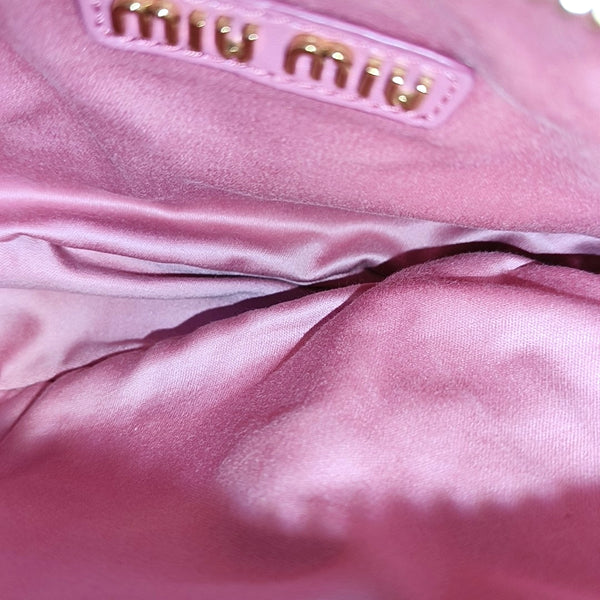 Wander Matelassé Small Quilted Lambskin Pink