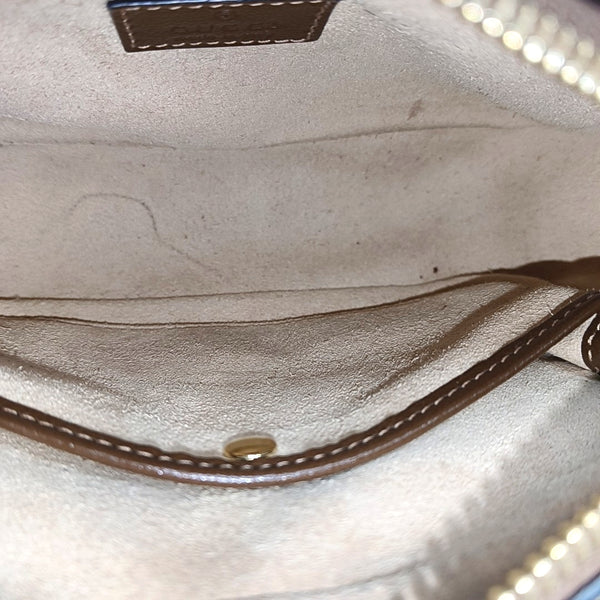 Bree Monogram Coated Canvas Beige