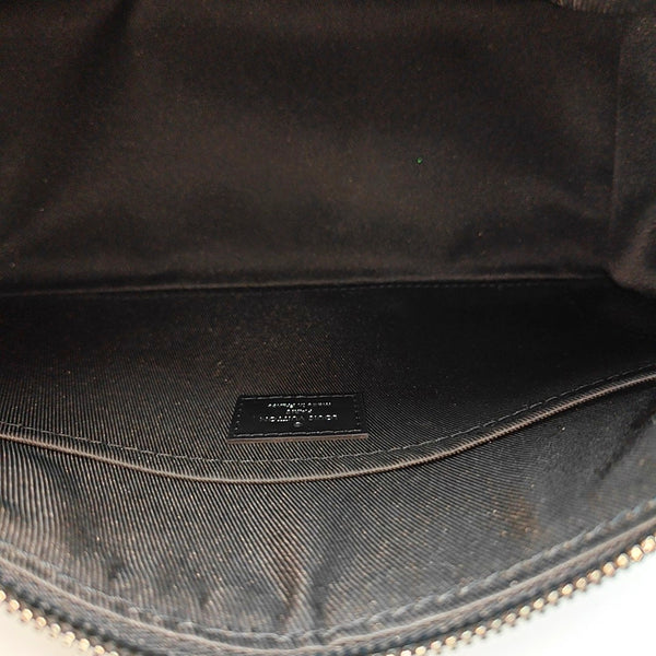 KEEPALL 25 Monogram Coated Canvas Black