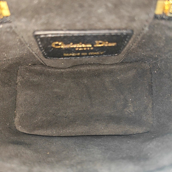 Lady Dior Super Mini Cannage Lambskin Black