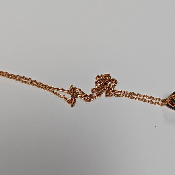 Pop H Metal Rose Gold Necklace