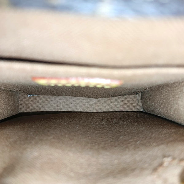 SAC PLAT Mini Monogram Coated Canvas Brown
