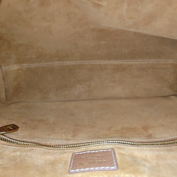 Calfskin Shoulder Bag Brown