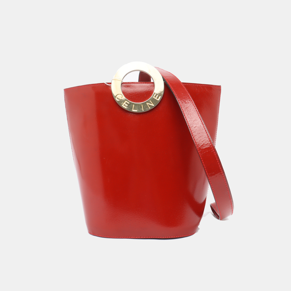 Calfskin Bucket Bag Red