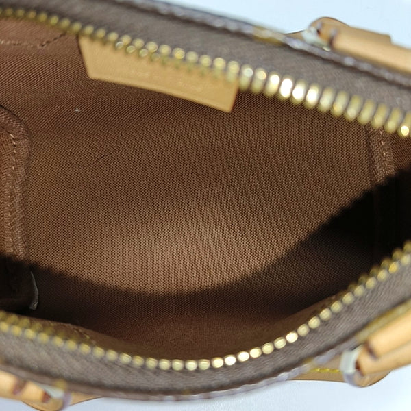 SPEEDY Nano Monogram Coated Canvas Brown
