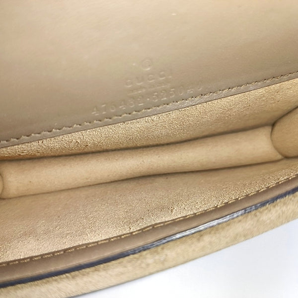 Dionysus Super Mini Monogram Coated Canvas Beige