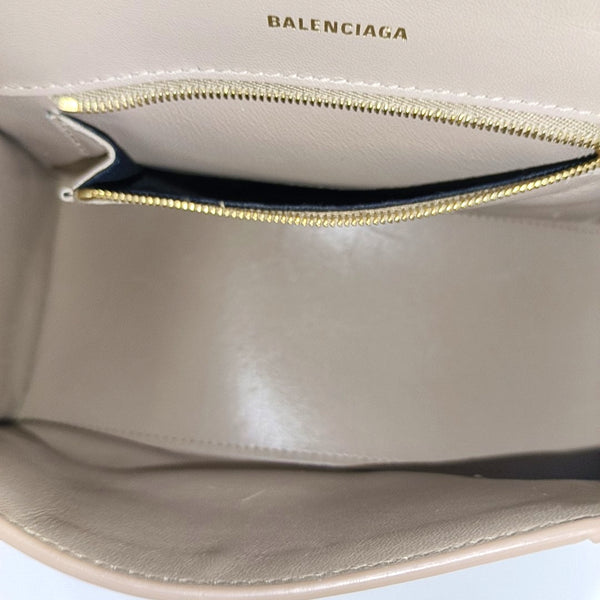 Hourglass S Calfskin Beige
