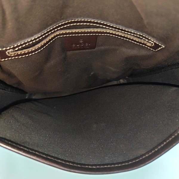 Monogram Coated Canvas Shoulder Bag Beige