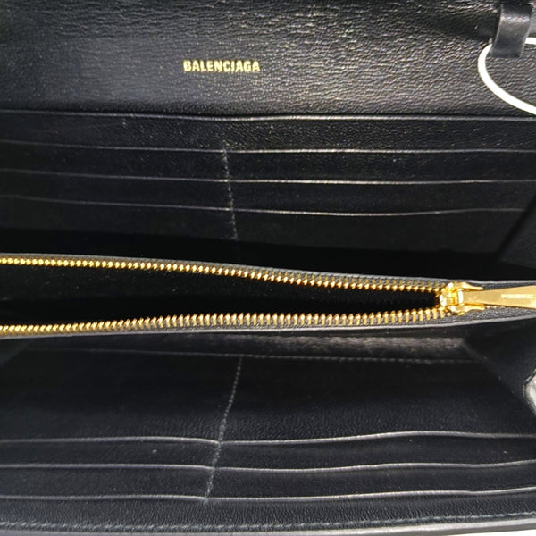 Hourglass Small Calfskin Black