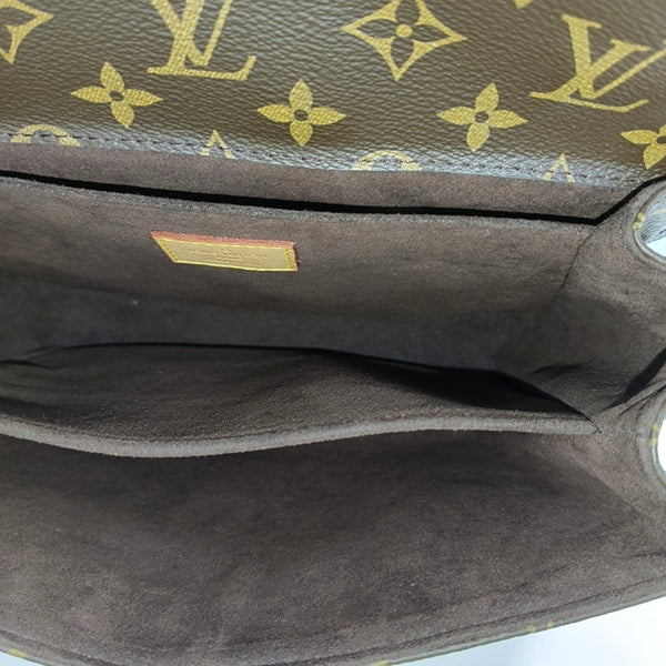 MÉTIS MM Monogram Coated Canvas Brown