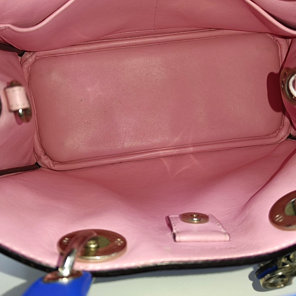 Authenticated pre-owned Diorissimo Calfskin Blue - Tote Bag at Looply