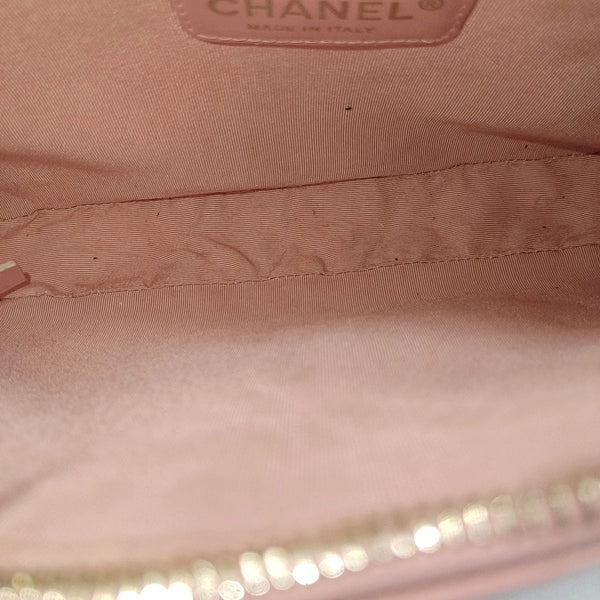 Quilted Grained Calfskin Top Handle Bag Pink