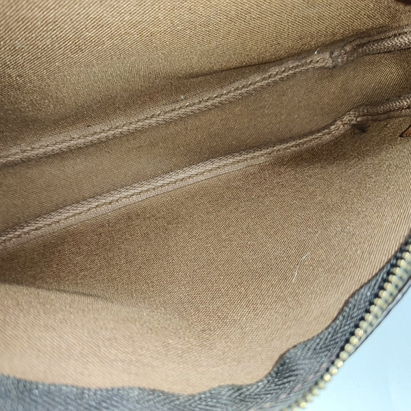 ACCESSOIRES Monogram Coated Canvas Brown