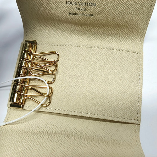 Damier Azur Coated Canvas Key Pouch White