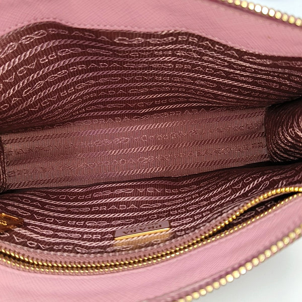 Saffiano Calfskin Clutch Pink