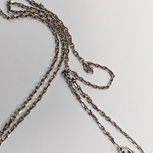 Pop H Metal Silver Necklace