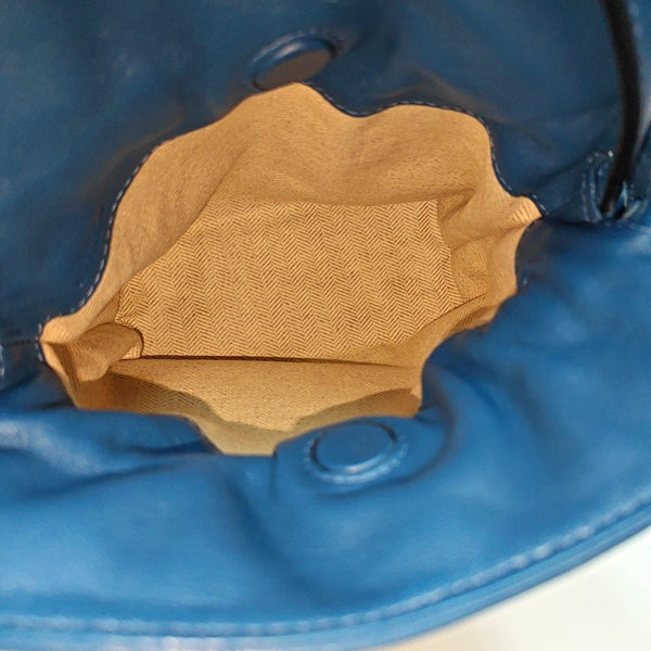 Authenticated pre-owned Flamenco Calfskin Blue - Shoulder Bag at Looply