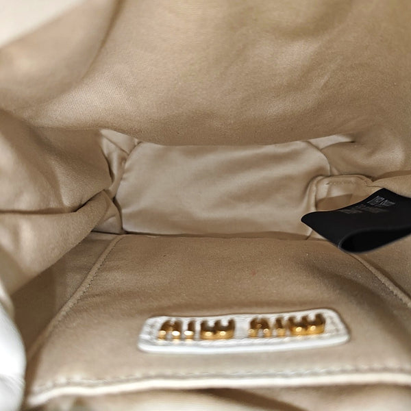 Fabric Shoulder Bag White