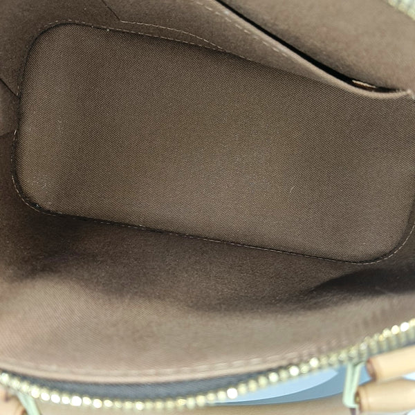 ALMA BB Monogram Coated Canvas Brown