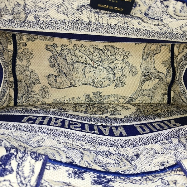Book Tote Medium Canvas Blue