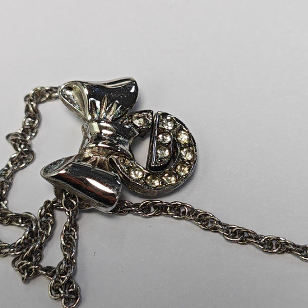 G Link Metal Silver Necklace