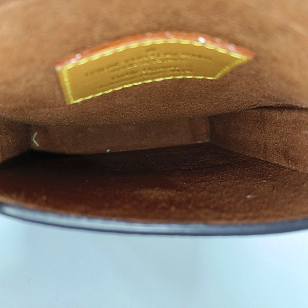 Monogram Coated Canvas Top Handle Bag Brown