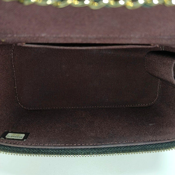 VANITY CASE Small Quilted Grained Calfskin Black