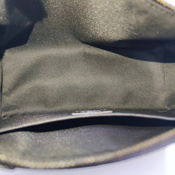 KEEPALL Monogram Coated Canvas Black