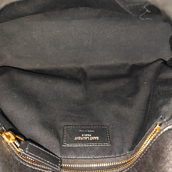 PUFFER Small Quilted Lambskin Black