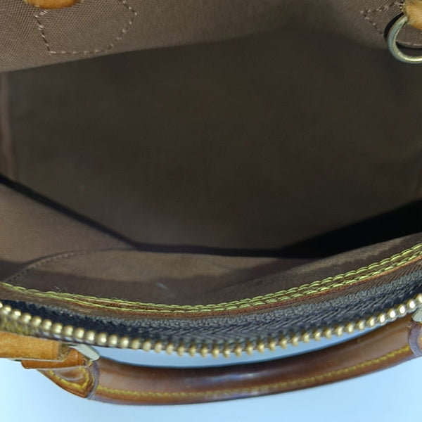 SPEEDY 35 Monogram Coated Canvas Brown