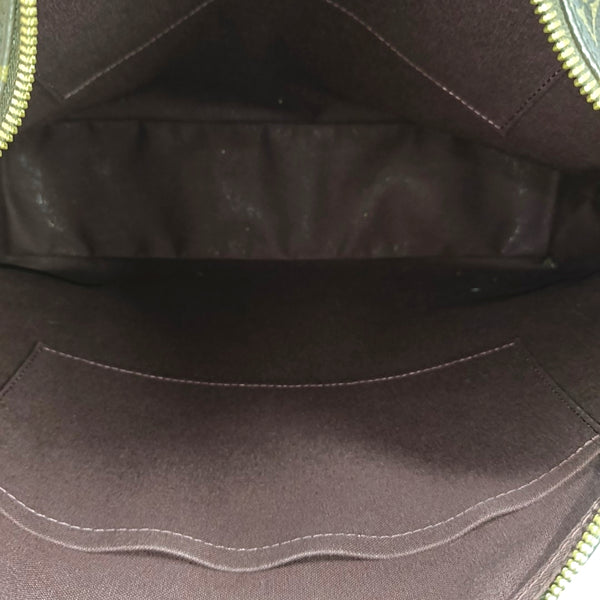 BERRI MM Monogram Coated Canvas Brown