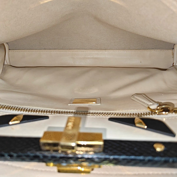 Peekaboo Medium Calfskin White