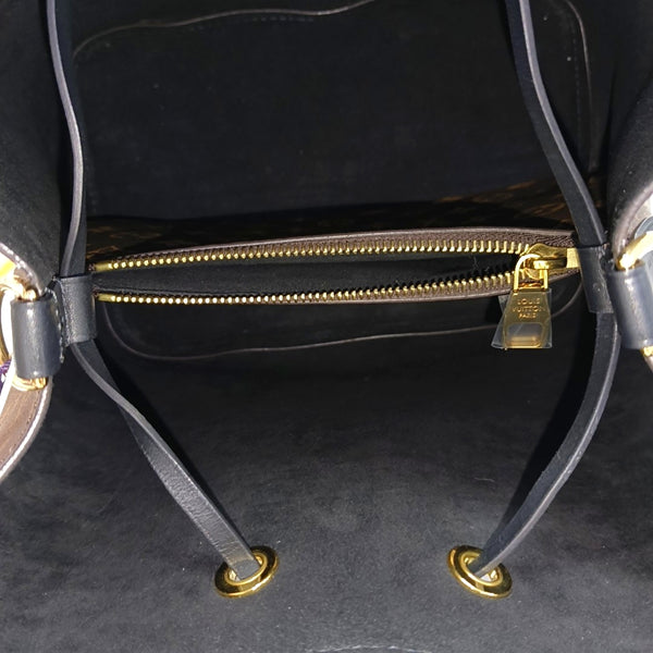 NÉONOÉ MM Monogram Coated Canvas Brown
