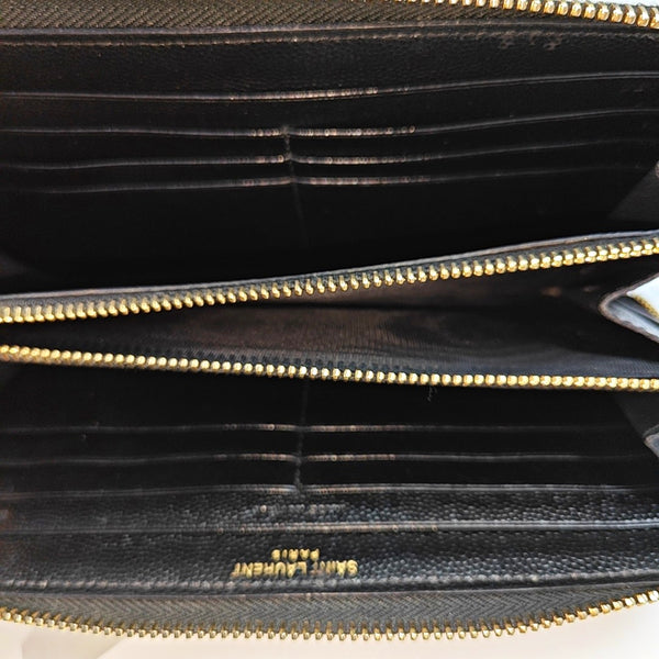 MONOGRAM Chevron Calfskin Black