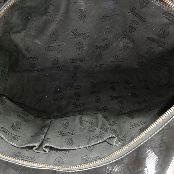 GG Imprime Large Monogram Coated Canvas Black