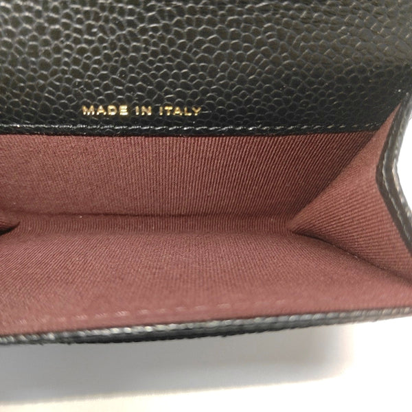 CLASSIC FLAP Quilted Grained Calfskin Black Wallet