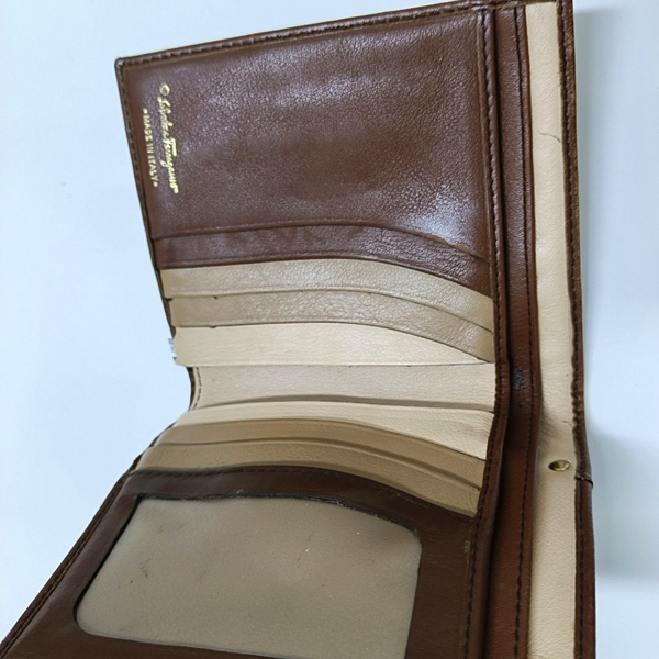 Gancio Calfskin Brown Wallet