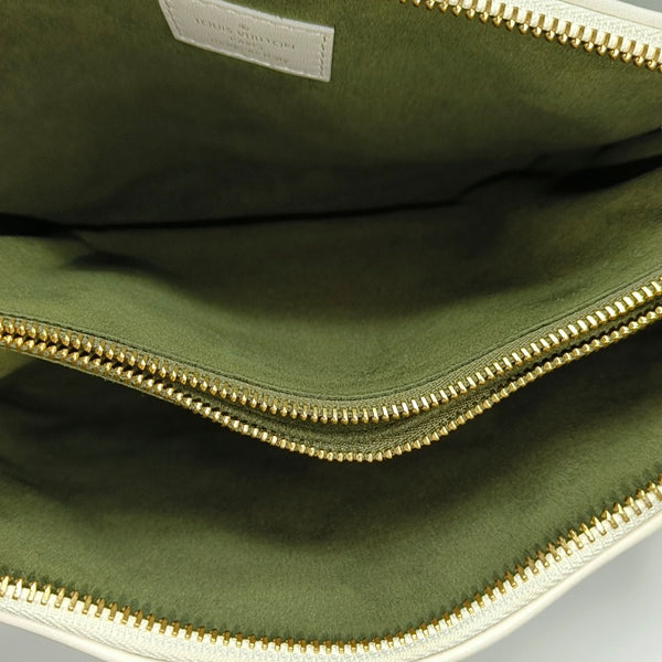 COUSSIN PM Monogram Calfskin White