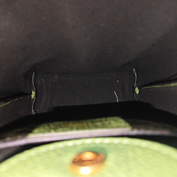 Gancini Mini Calfskin Green