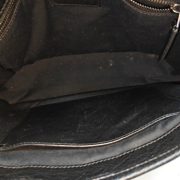 NIKI Medium Chevron Calfskin Black