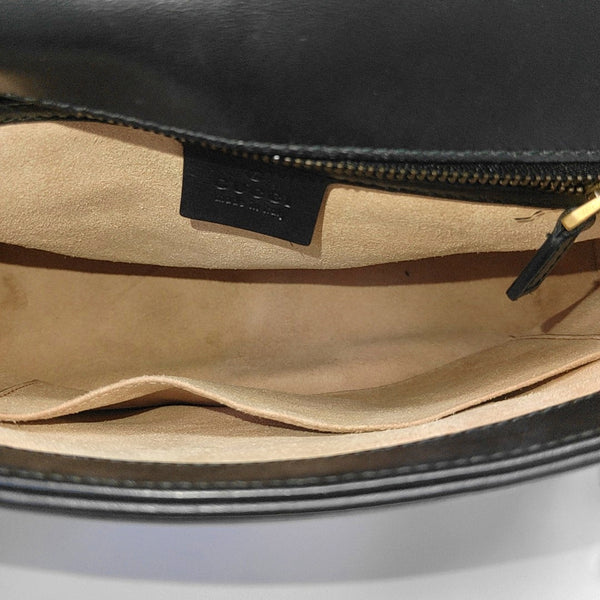 GG Marmont Small Quilted Calfskin Black