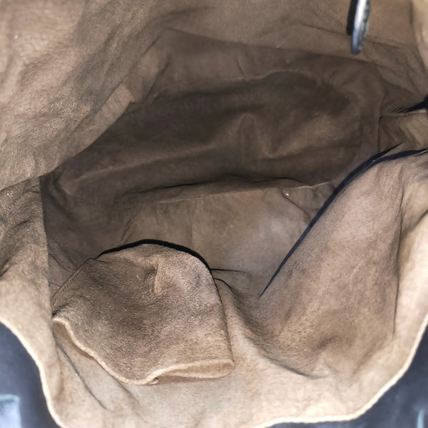 Lambskin Bucket Bag Black