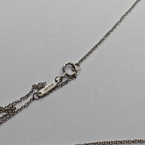 Tiffany T 18k White Gold Silver Necklace