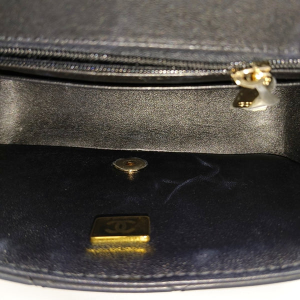 Quilted Lambskin Crossbody Bag Mini Black