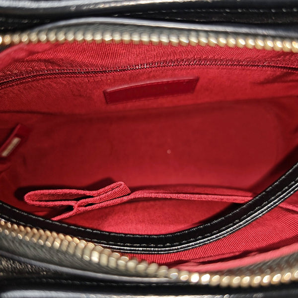 GABRIELLE Small Quilted Calfskin Black