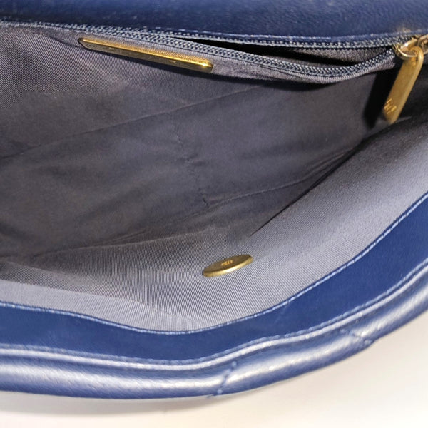 CHANEL 19 Small Quilted Lambskin Blue