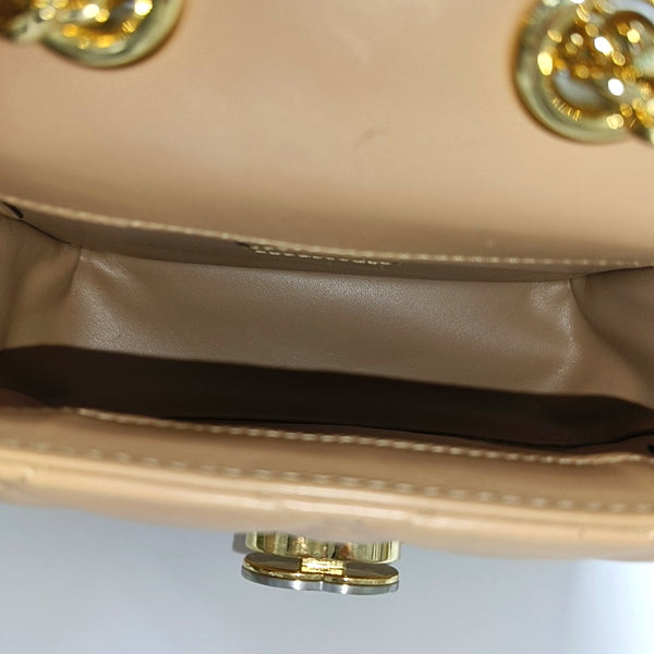 Interlocking G Mini Quilted Calfskin Brown