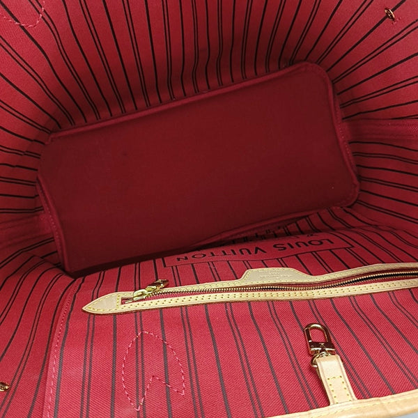NEVERFULL MM Monogram Coated Canvas Brown