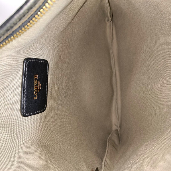 Monogram Coated Canvas Shoulder Bag Gray