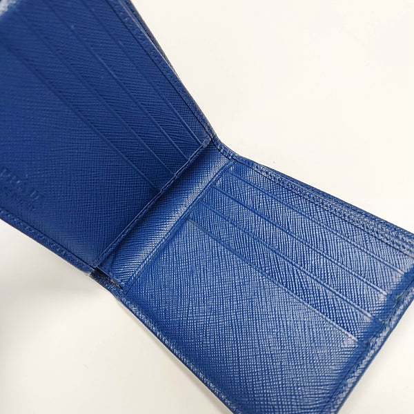 Saffiano Calfskin Card Holder Blue